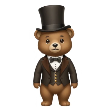 🐻🎩 sticker