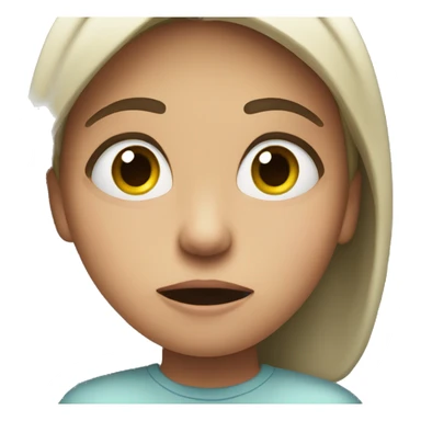 a girl who is so irritated sticker