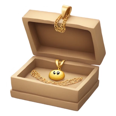 Necklace in box sticker