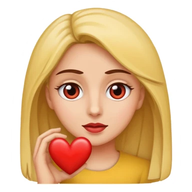 mujer con ojos saltones de corazon mirando hacia la derecha sticker