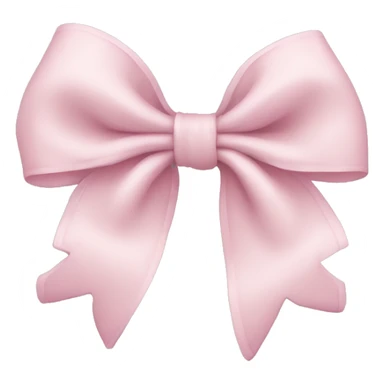 Pale Pink bow sticker