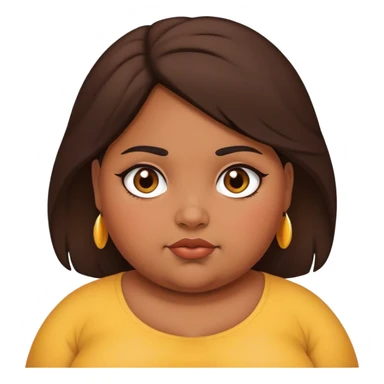 Fat Hispanic girl sticker