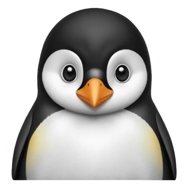 Emotional peguin sticker