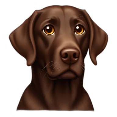 Labrador Retriver chocolate color looks like Harry Potter world sticker
