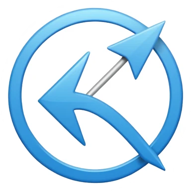 return circled arrow icon sticker