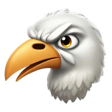 Bird angry big beak sticker