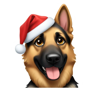 christmas german shepherd  sticker