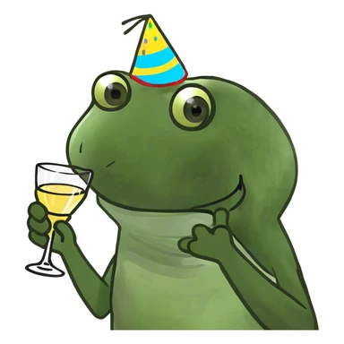 The word “Cheers!”  sticker