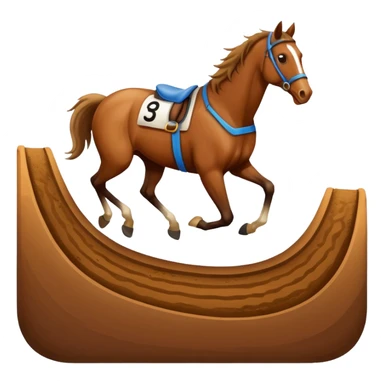 dirt Race track horse trace sticker
