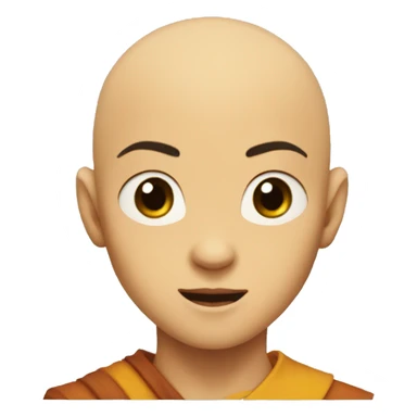 Aang-face sticker
