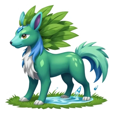 Manectric-Skiddo-Suicune-Virizion-Zygarde-fusion-hybrid-creature  sticker