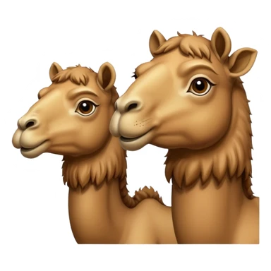 High resolution camels without fur sticker