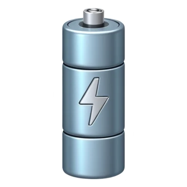 realistic small battery sticker