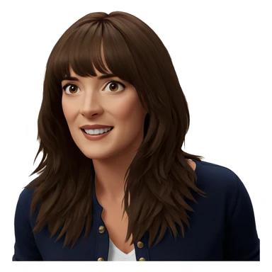 smiling girl in casual outfit sticker