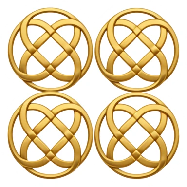 4 Celtic circles sticker