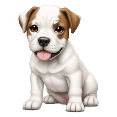 English staffordshire puppy full body sticker