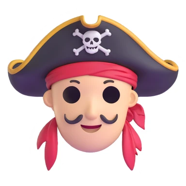 pirate hat sticker