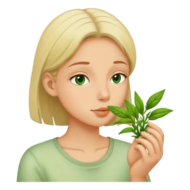 nature hearb sticker