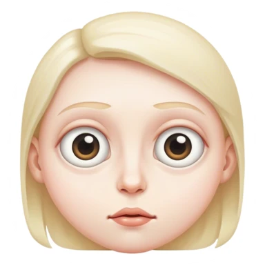 Big, bulging eyes sticker