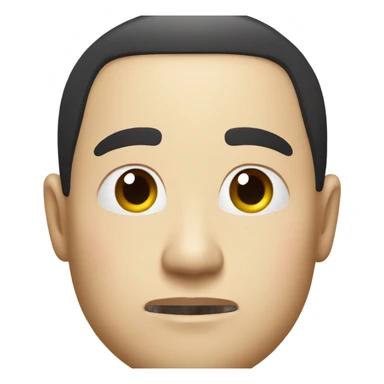 japanese guy with one eyebrow raised sticker