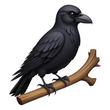 a cartoon Viking raven sticker