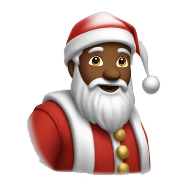 Santa Claus whit He’s elf  sticker