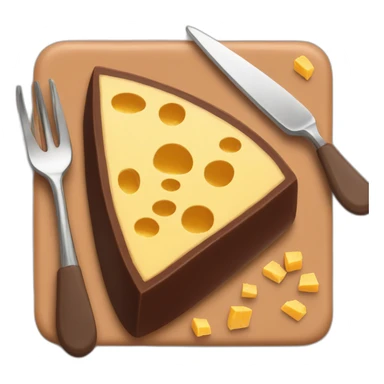 chocolate with cheese with table sticker