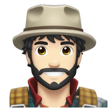 lumberjack in my hero academia sticker