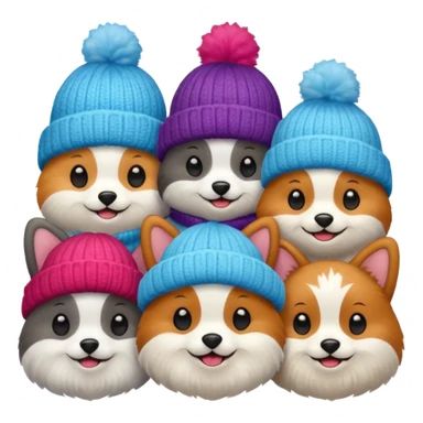 Winter Beanie Pets sticker