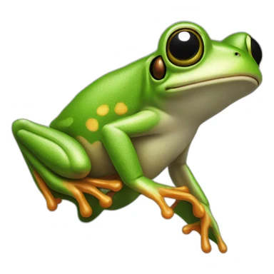 flying frog top sticker