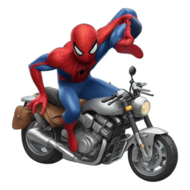 spiderman riding on Benjamin Blümchen sticker