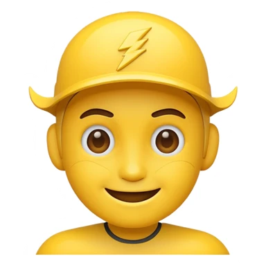 Flash man emoji sticker