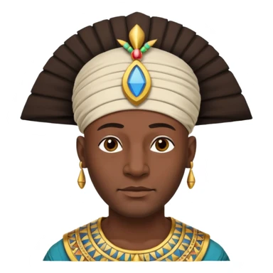 bald black man egypt sticker