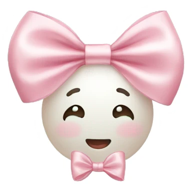 cute pearl bow sticker