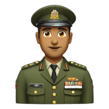 Indian army officer sticker