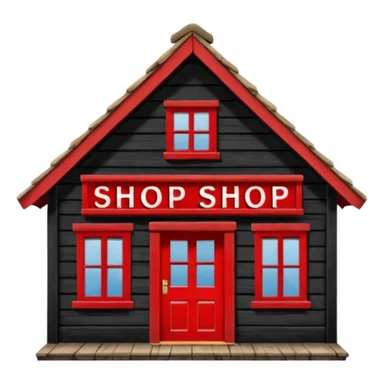 Magic Shop in Harry Potter film– Small wooden shop with “Shop” sign.
 sticker