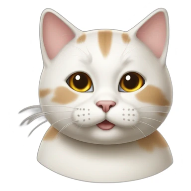 Humpty Dumpty cat sticker