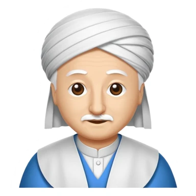 Mavi tık içi beyaz dişi mavi emoji sticker