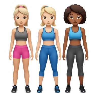 friends at the gym sticker