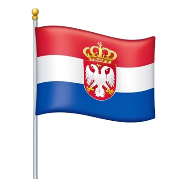Serbia flag sticker