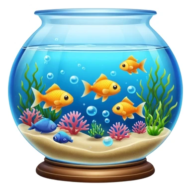 Fish tank, with little bubbles. sticker
