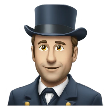 Macron, en manifestation sticker