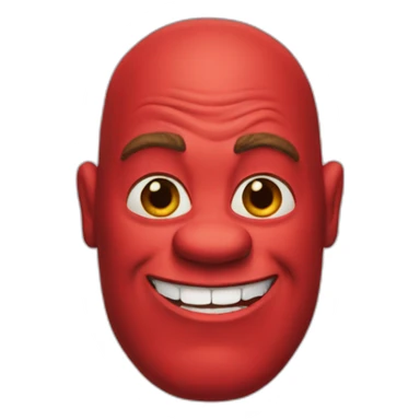 red-shrek sticker