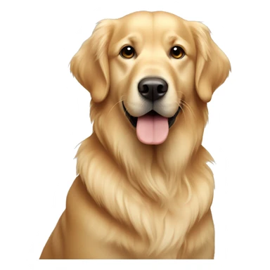 golden retriever very light skin sticker