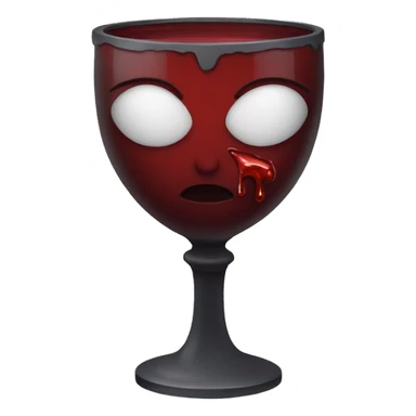 Chalice with blood sticker