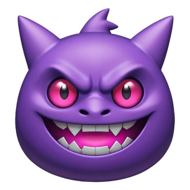 Pokemon legendary purple and pink mega gengar sticker