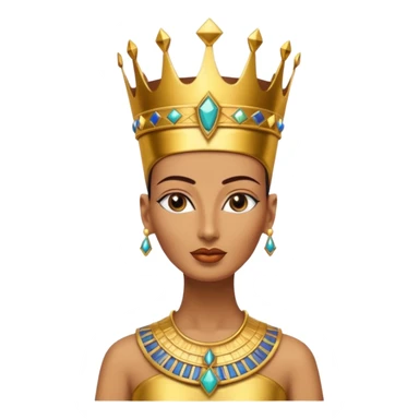 Bust of Nefertiti, only hat sticker