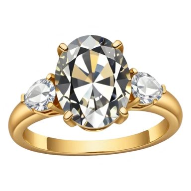 Oval engagement ring sticker