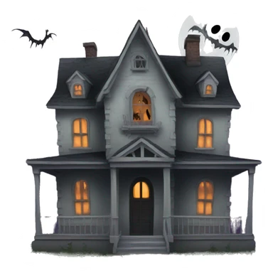 Haunted house  sticker