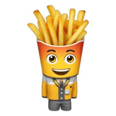 frites controleuse à la sncf sticker